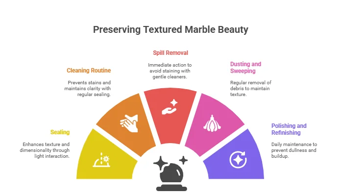 Maintenance and Care Tips for Textured Marble Tiles