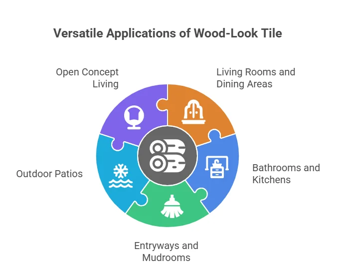 Applications of Wood-Look Tile Flooring
