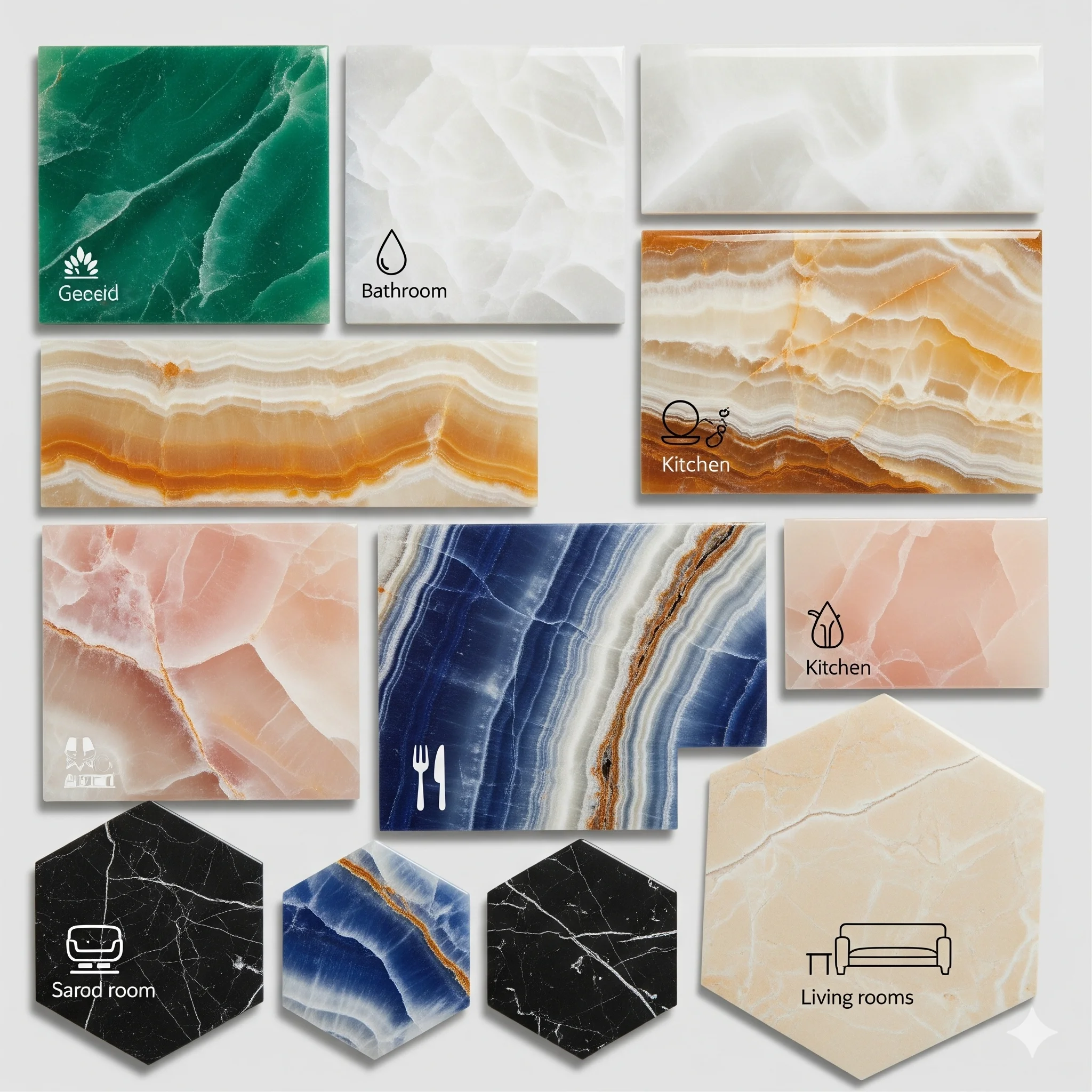 Popular Onyx Tile Colors and Their Best Uses