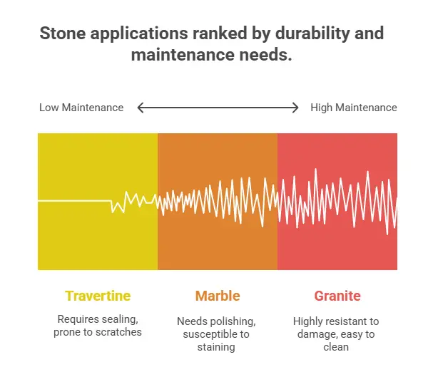 Applications of Travertine, Marble, and Granite
