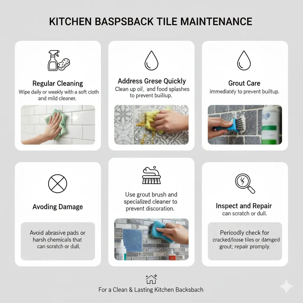 Kitchen Backsplash Tile Maintenance