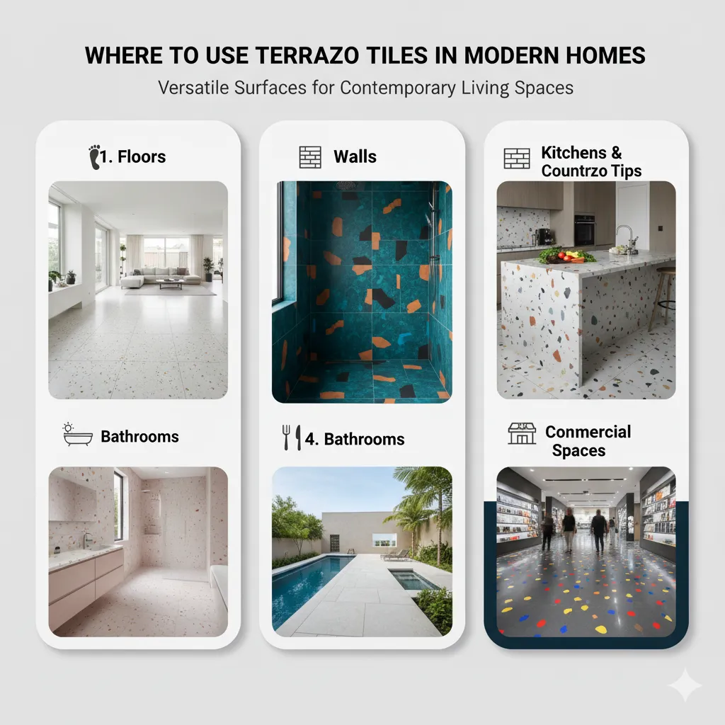Where to Use Terrazzo Tiles in Modern Homes