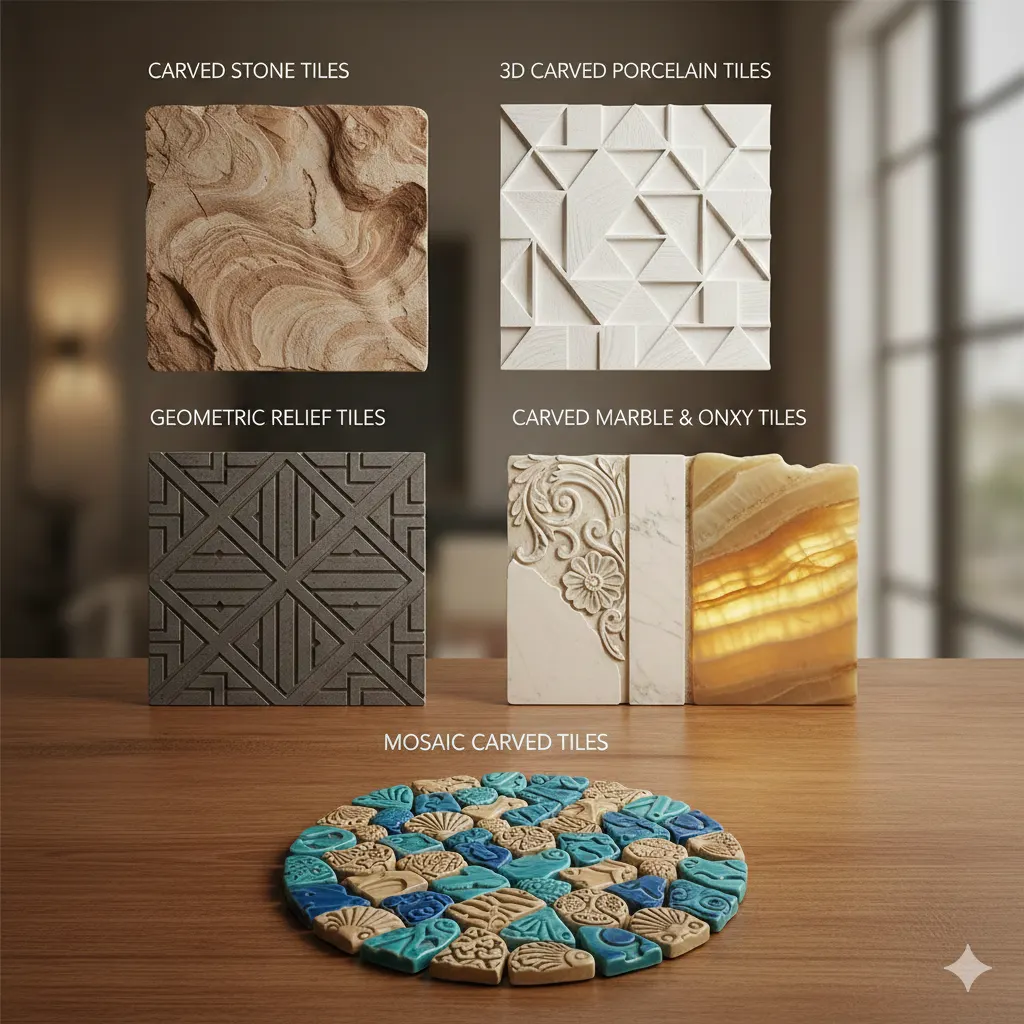 Popular Types of Carved Tile Surfaces