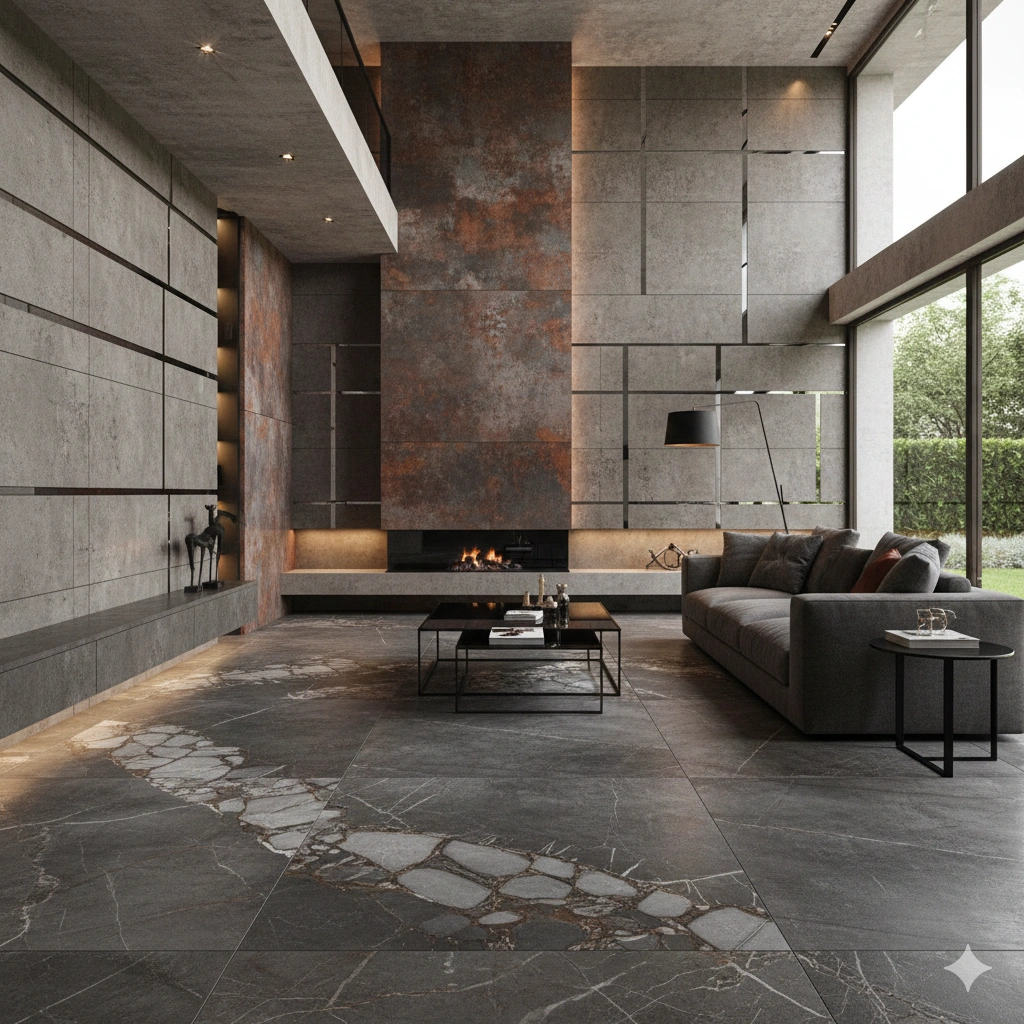 Concrete Texture Wall Tiles for Modern Elevations