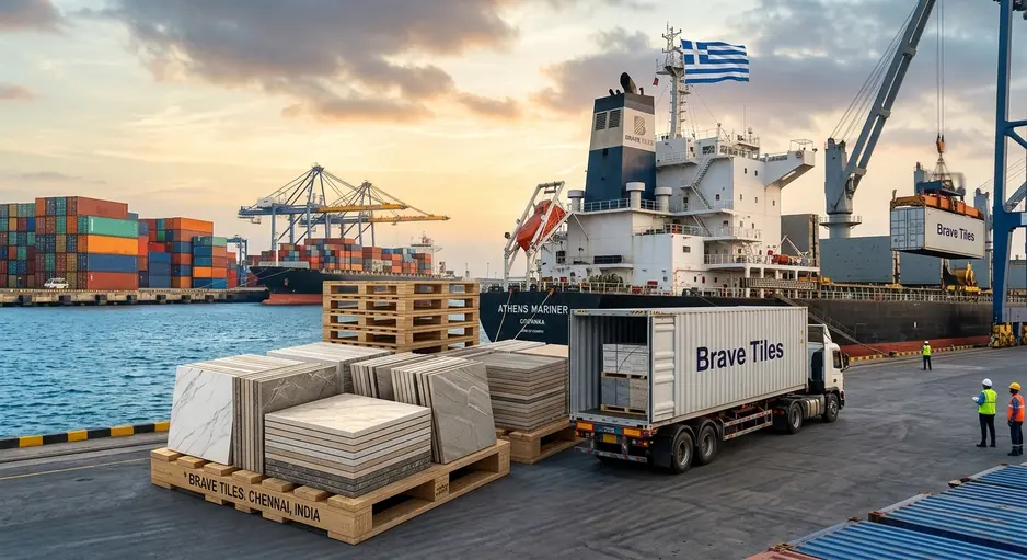 Brave Tiles Exporter & Supplier from India to Greece