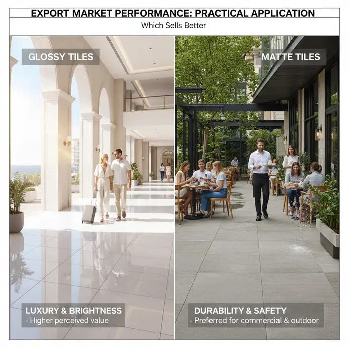 Glossy vs Matte Tiles: Which Sells Better in Export Markets?