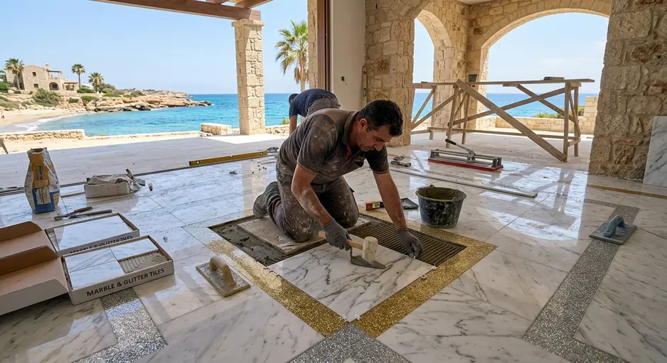 Marble & Glitter Tiles Manufacturer & Exporter to Cyprus 