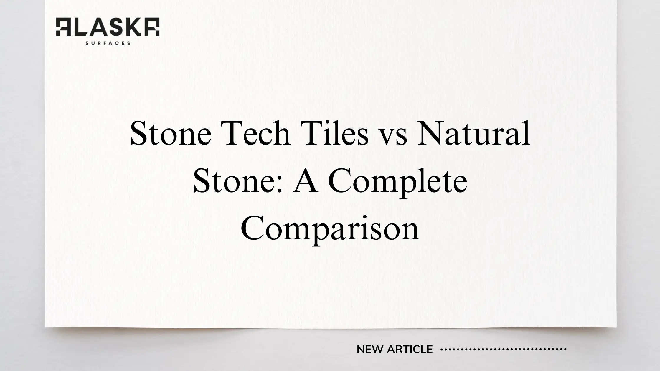 Stone Tech Tiles vs Natural Stone: A Complete Comparison