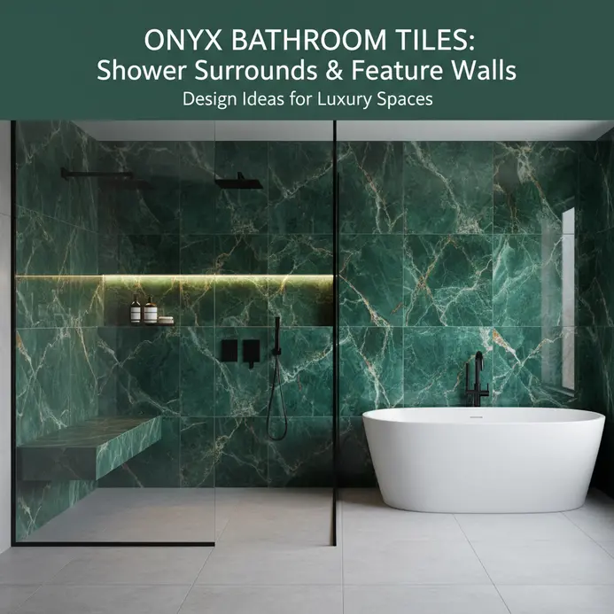 Luxury Bathrooms Designed with Onyx Tiles