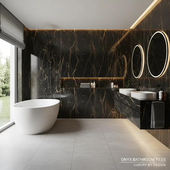 Onyx Bathroom Tiles: Design Ideas for Luxury Spaces