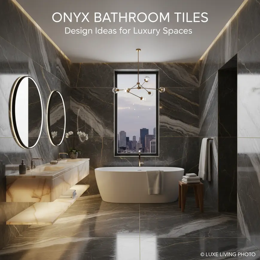 Onyx Bathroom Tiles: Design Ideas for Luxury Spaces